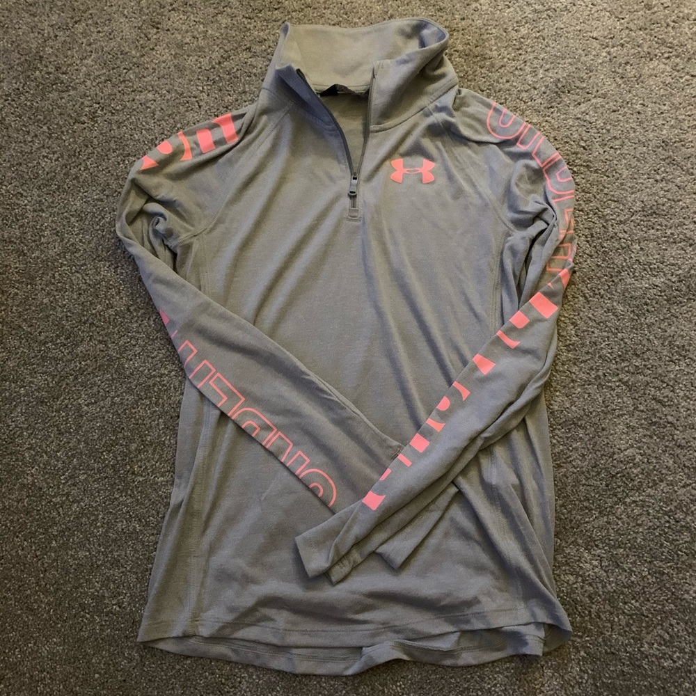 girls under armor quarter zip
